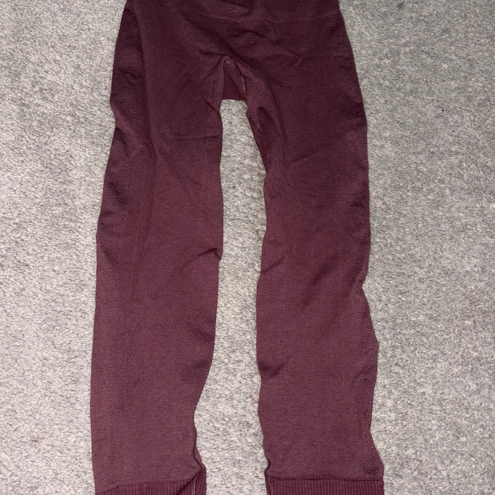 Burgundy Lululemon Leggings
